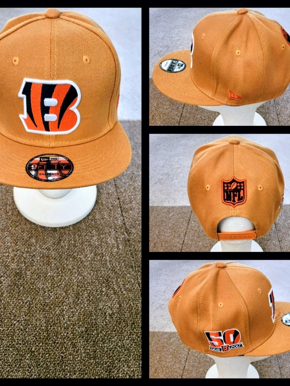 CINCINNATI BENGALS NFL FOOTBALL SNAPBACK HAT.